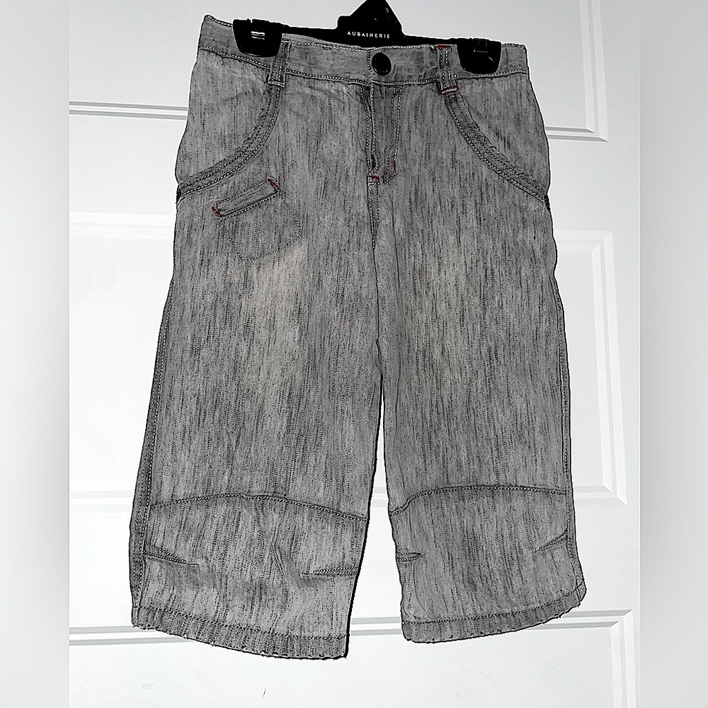 Krickets Straight leg grey jean long short/bermuda size 10 for boys